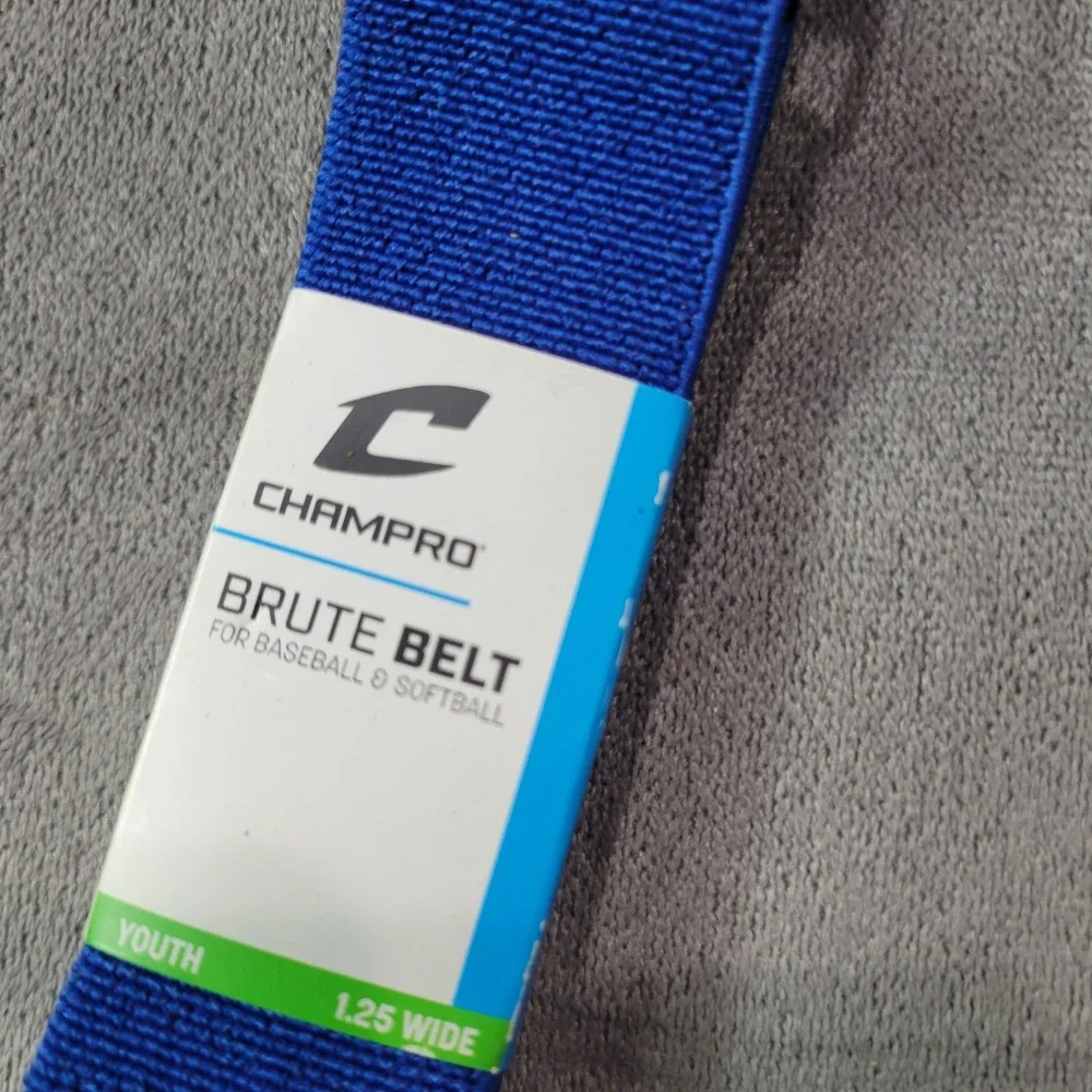 Champro Brute Belt Youth Blue 1.25‎ Inch Wide Adjustable Baseball Softball